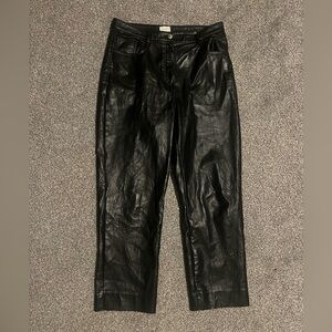 Wilfred Black Leather Style Pants